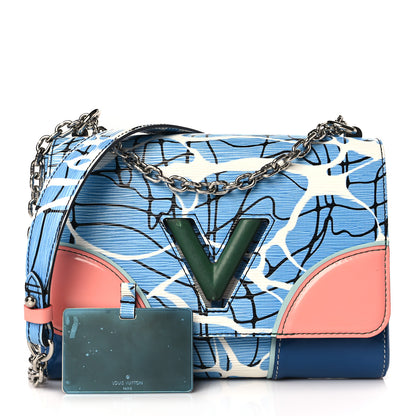 Louis Vuitton Epi Twist Shoulder Bag MM Aqua 1 of 10