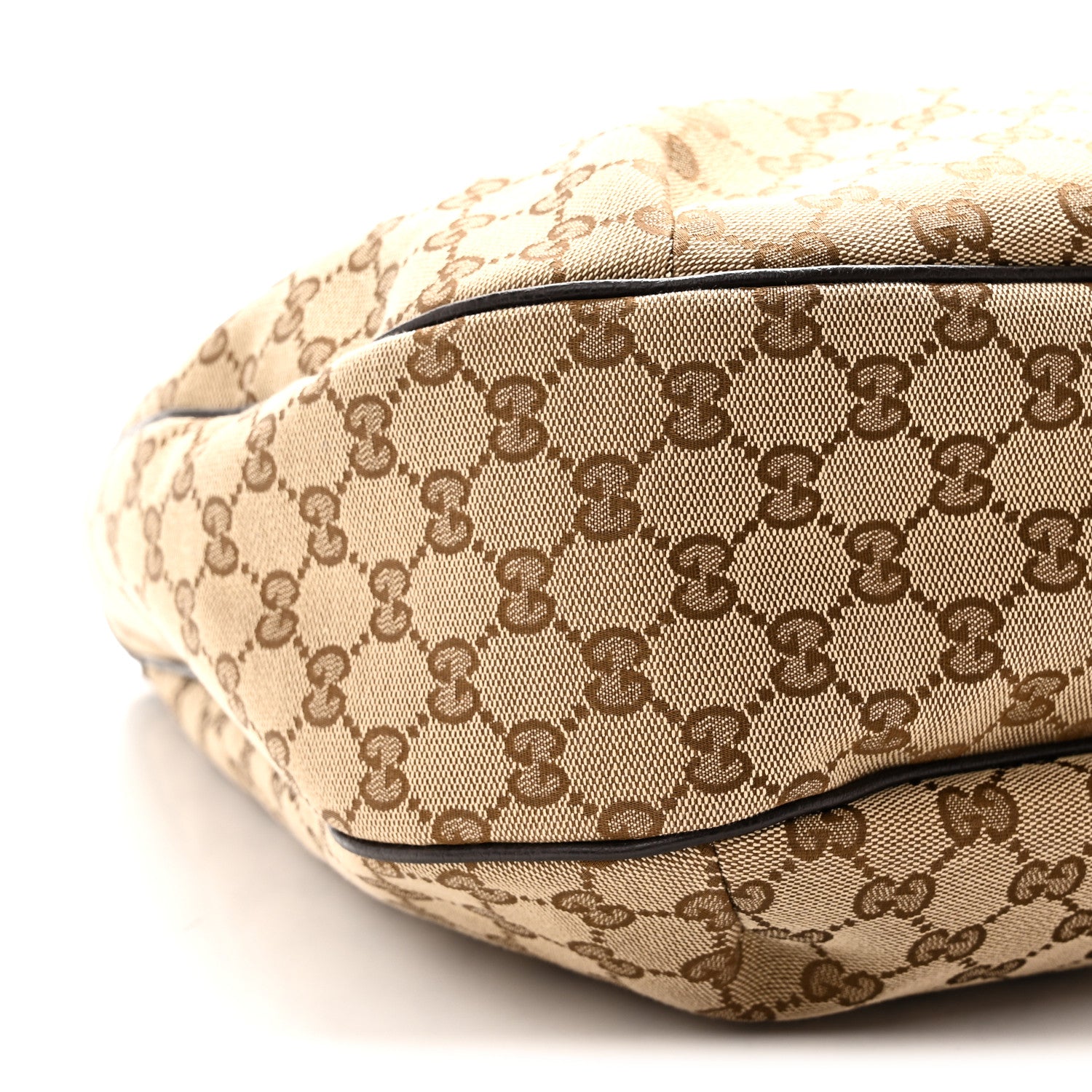 Gucci Monogram Large New Ladies Web Hobo Dark Brown 9 of 10