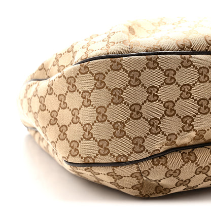 Gucci Monogram Large New Ladies Web Hobo Dark Brown 9 of 10