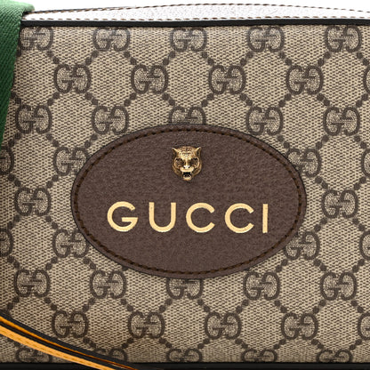 Gucci GG Supreme Monogram Web Neo Vintage Shoulder Bag Beige New Acero Crop 8 of 10