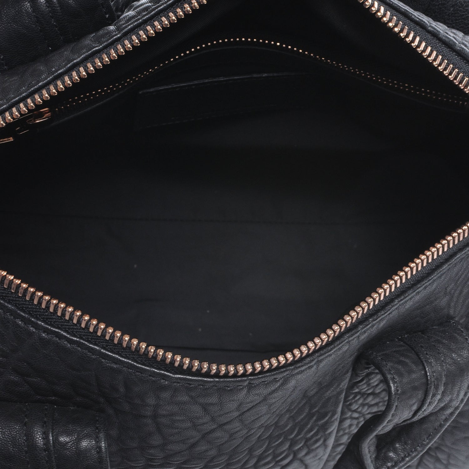 Alexander Wang Leather Rocco w Rose Gold Hardware Black 6 of 7