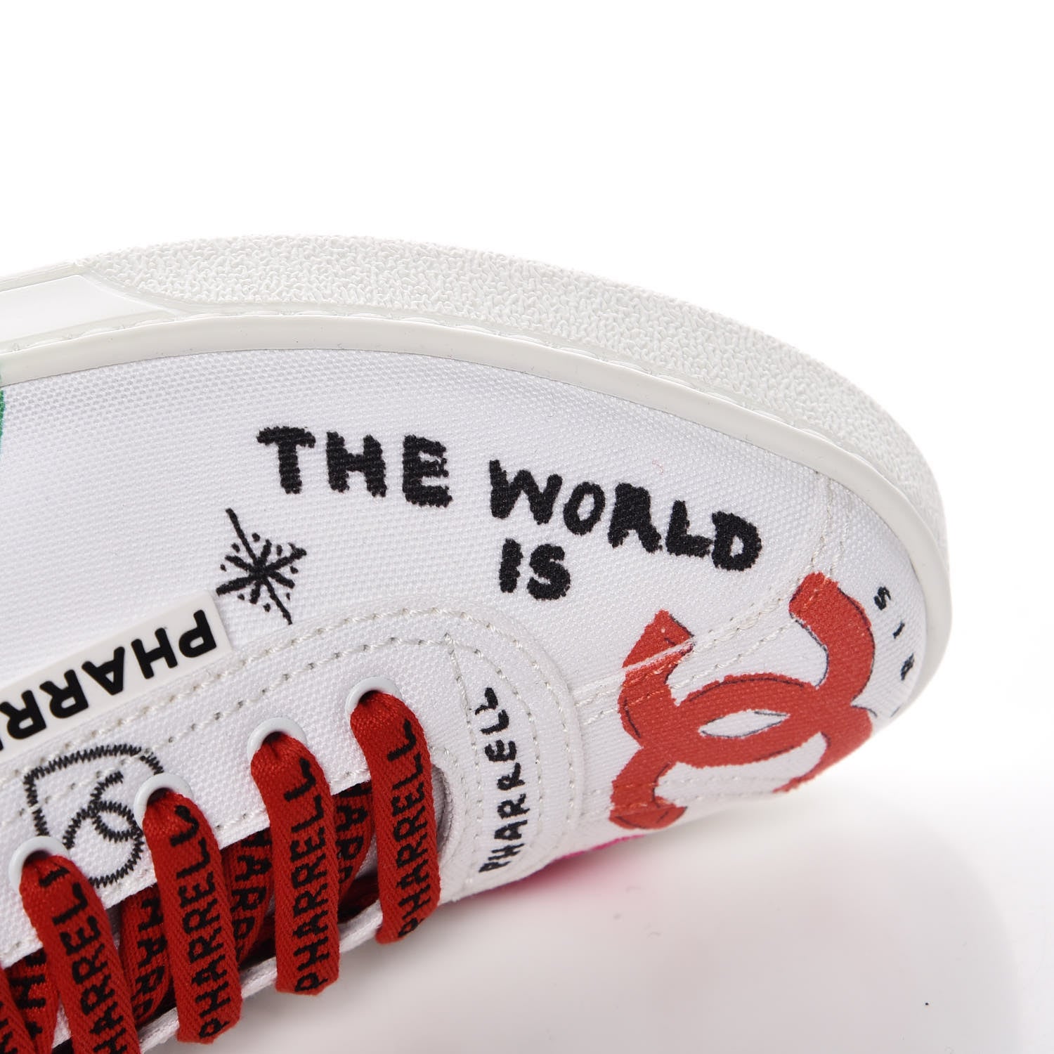 Chanel x Pharrell Williams Canvas Womens Sneakers 38 White 13 of 31