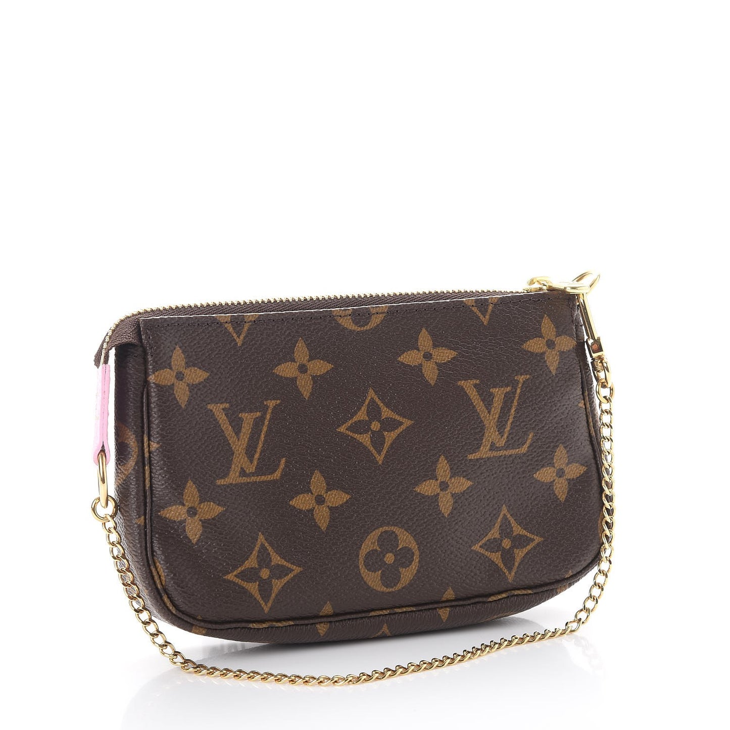 Monogram 2016 Christmas Animation Mini Pochette Accessories Rose Ballerine