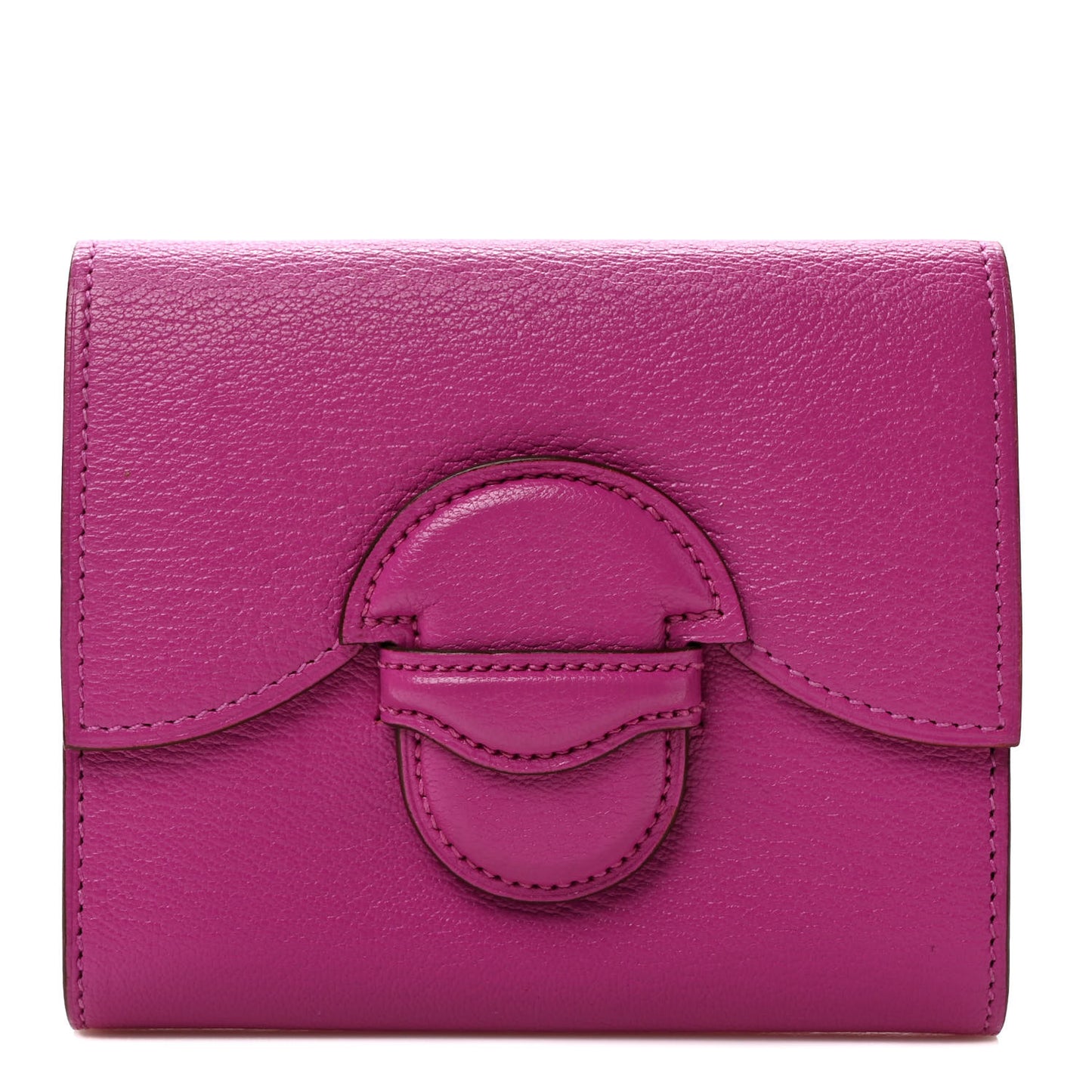 Chevre Mysore 1938 Wallet 19 Rose Pourpre