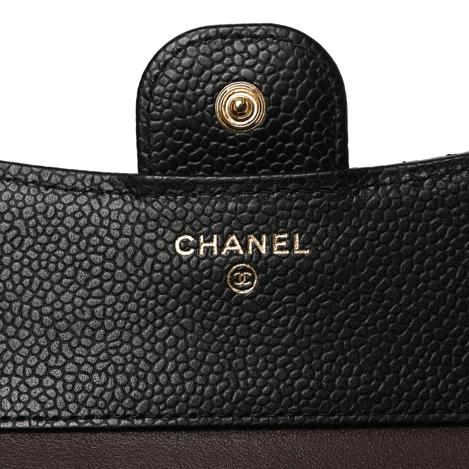 Chanel Caviar Quilted Compact Flap Wallet Black 6 of 9