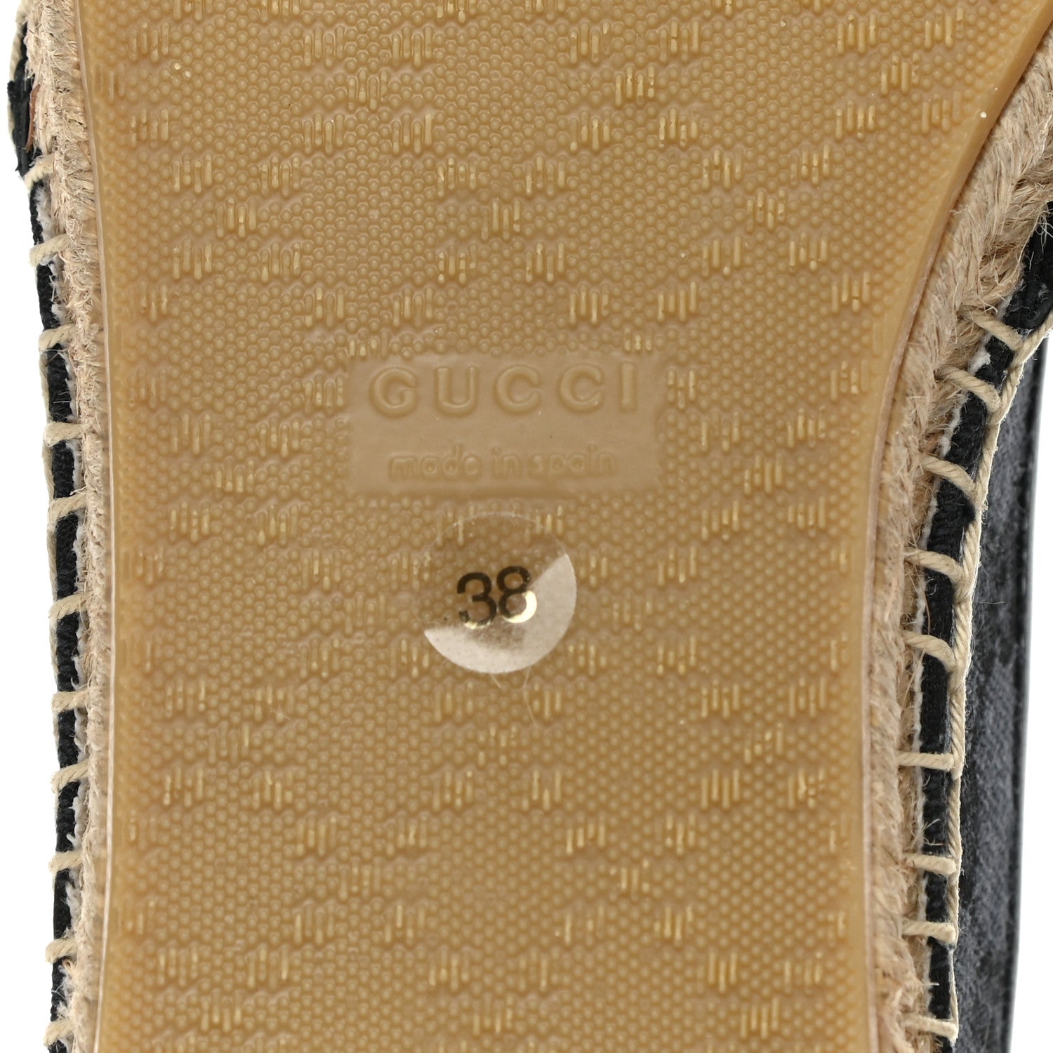 Gucci Monogram Espadrilles 38 Black 6 of 10