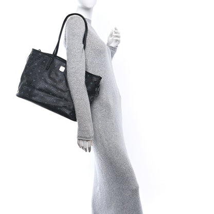 MCM Visetos Medium Project Reversible Shopper Tote Black 3 of 20