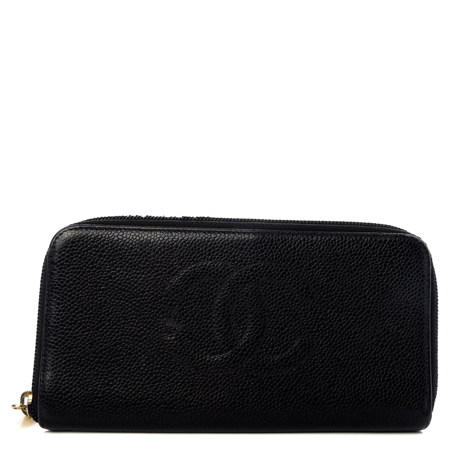 Chanel Caviar Large Timeless CC Zip Around Wallet Black 1 of 9