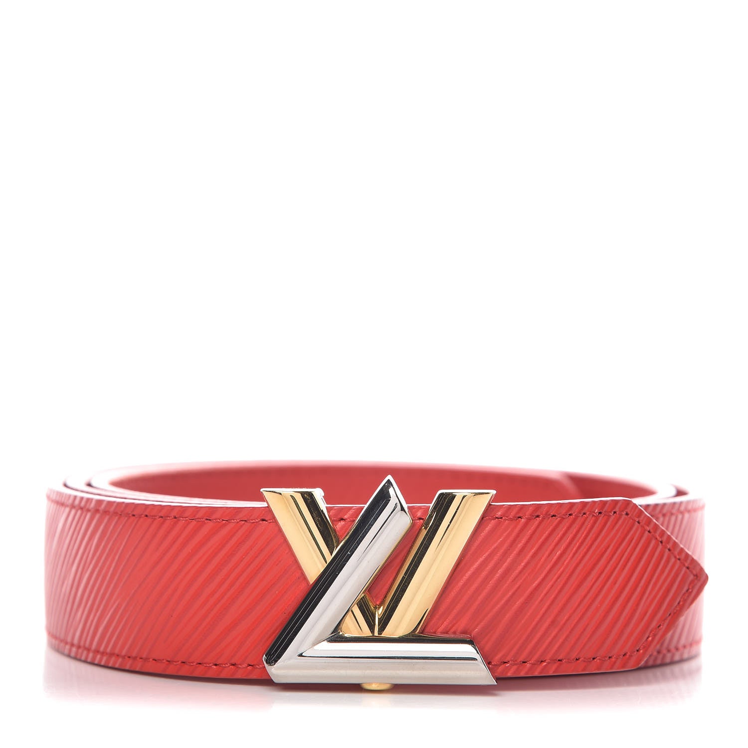 Louis Vuitton Epi 30mm LV Twist Belt 85 34 Coquelicot 1 of 11