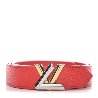 Louis Vuitton Epi 30mm LV Twist Belt 85 34 Coquelicot 1 of 11