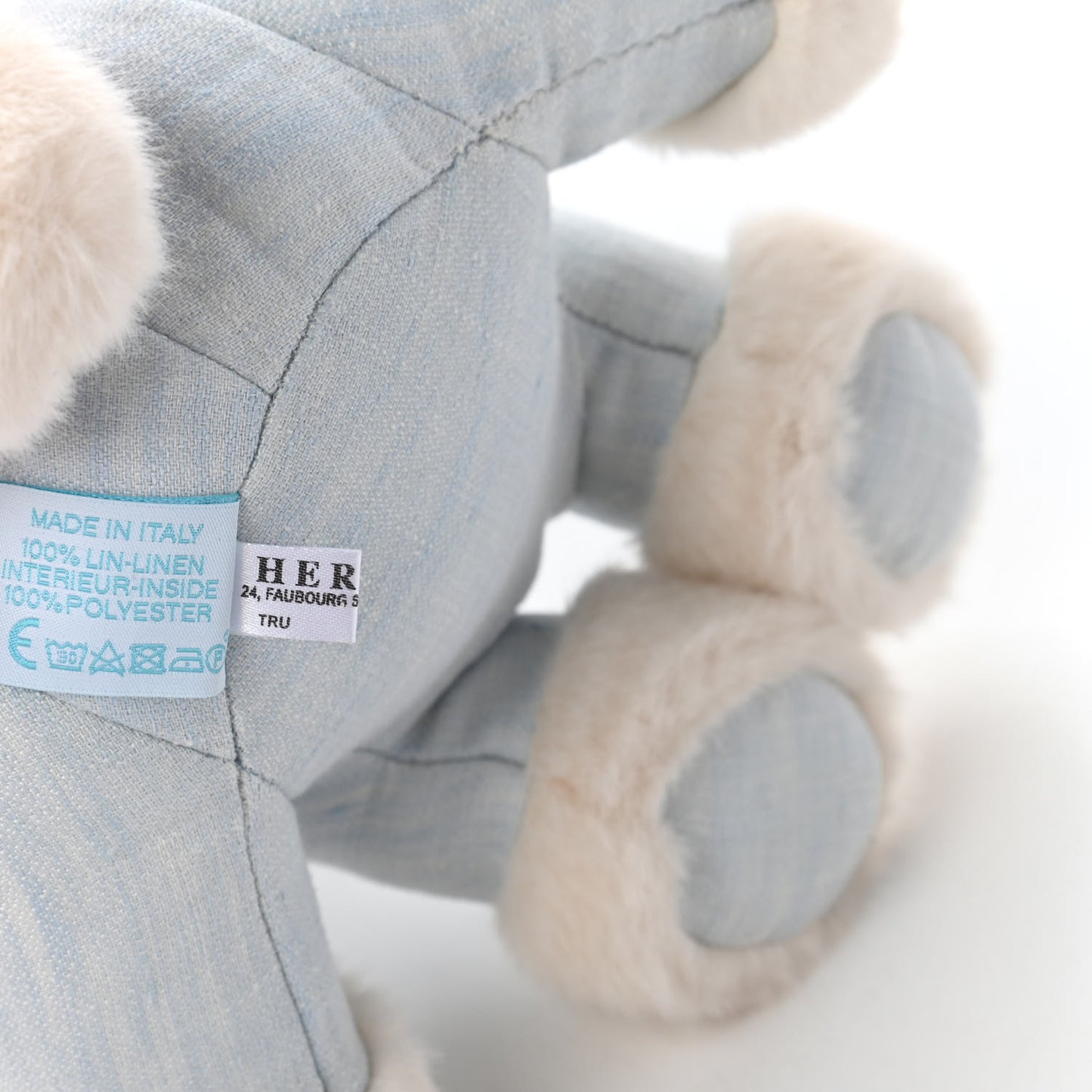 Linen Baby Hermy Plush Toy Bleu Glacier