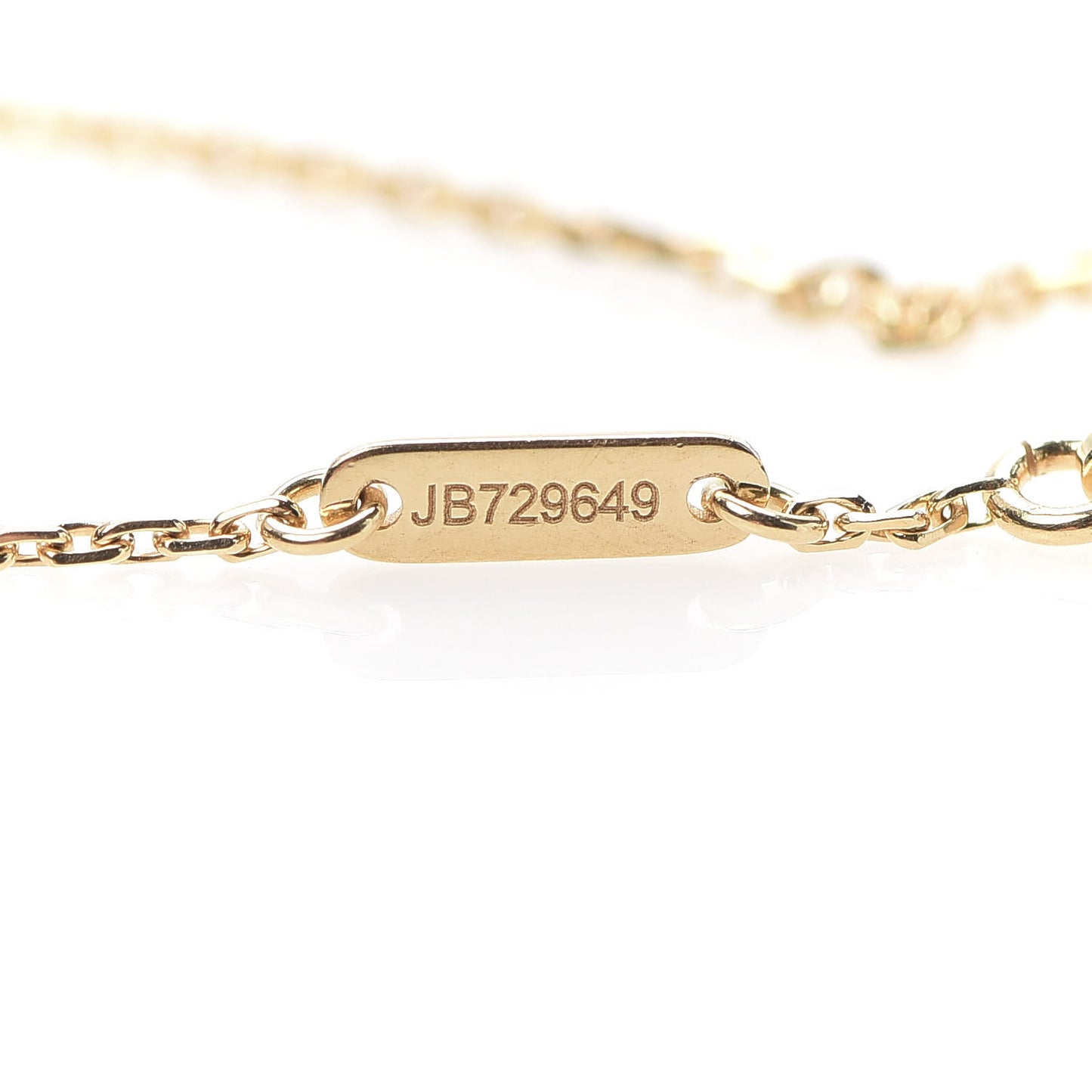 18K Yellow Gold Mother of Pearl Sweet Alhambra Bracelet
