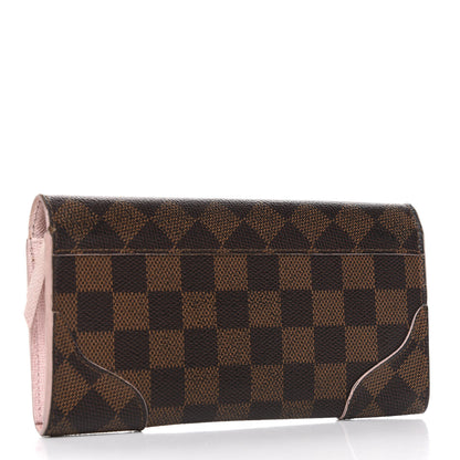 Louis Vuitton Damier Ebene Caissa Wallet Rose Ballerine 3 of 8