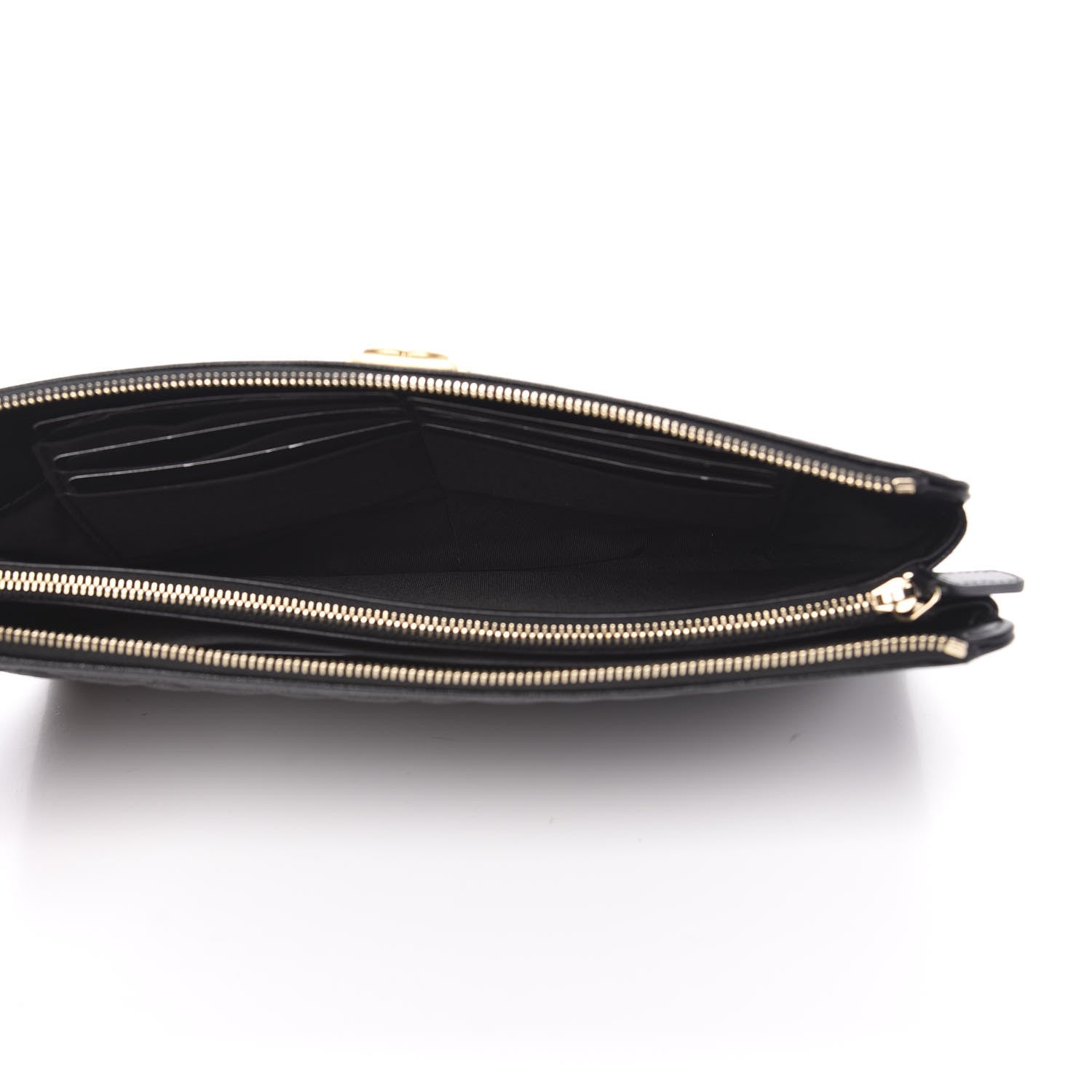 Chanel Caviar Quilted Small Zipped Boy Pouch Black 5 of 10