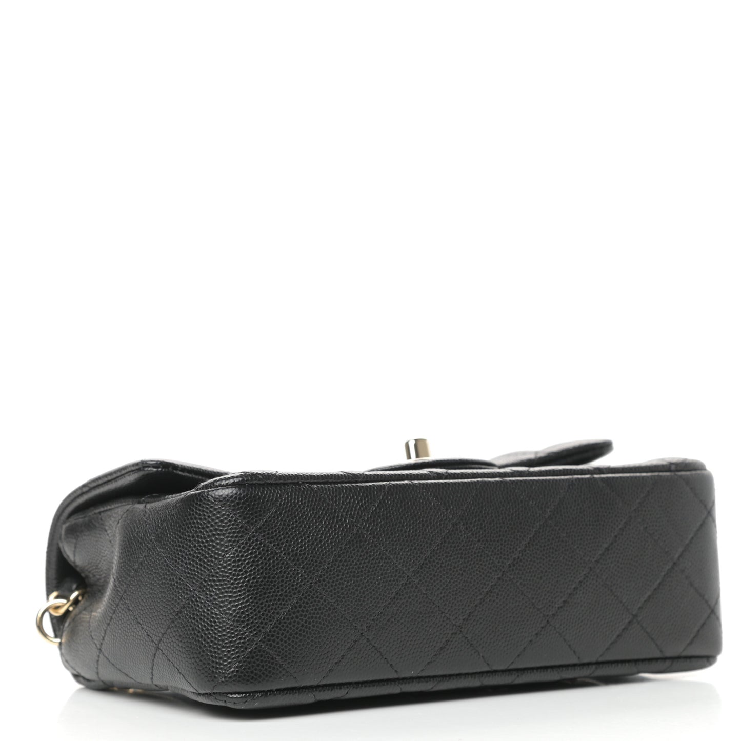 Caviar Quilted Mini Rectangular Flap Black