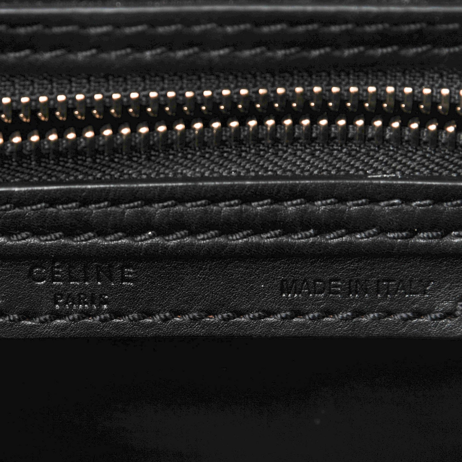 Celine Smooth Calfskin Micro Luggage Black 7 of 8