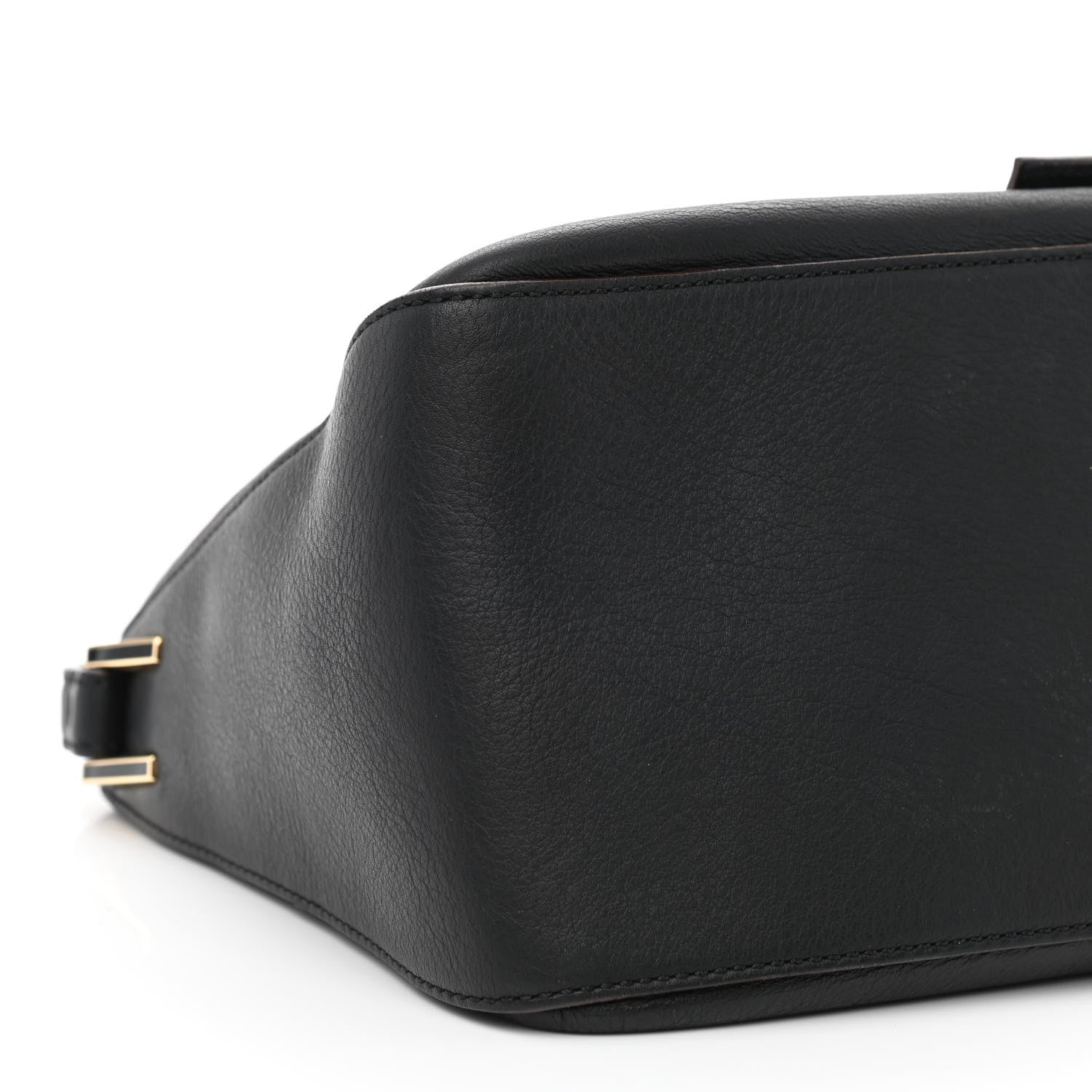 Fendi Vitello Flamingo Enamel Big Forever Mama Baguette Black 8 of 12