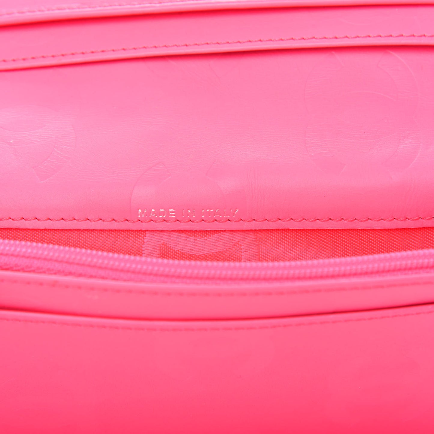 Calfskin Quilted Cambon Yen Wallet Black