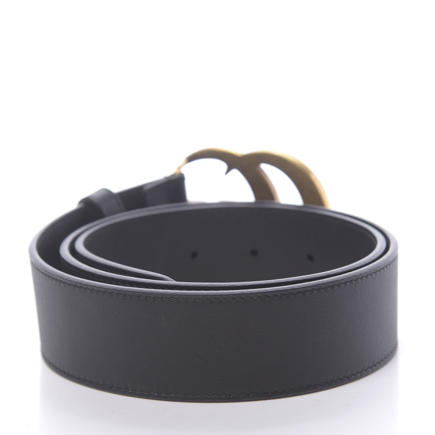 Gucci Calfskin Double G 40mm Belt 80 32 Black 2 of 5