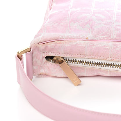 Chanel Nylon Travel Ligne Hobo Pink 12 of 13