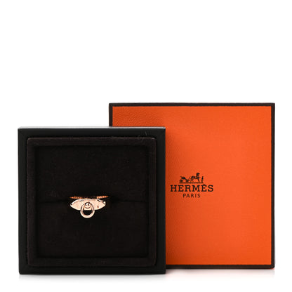 Hermes 18K Rose Gold PM Collier De Chien Ring 55 7.25 5 of 5