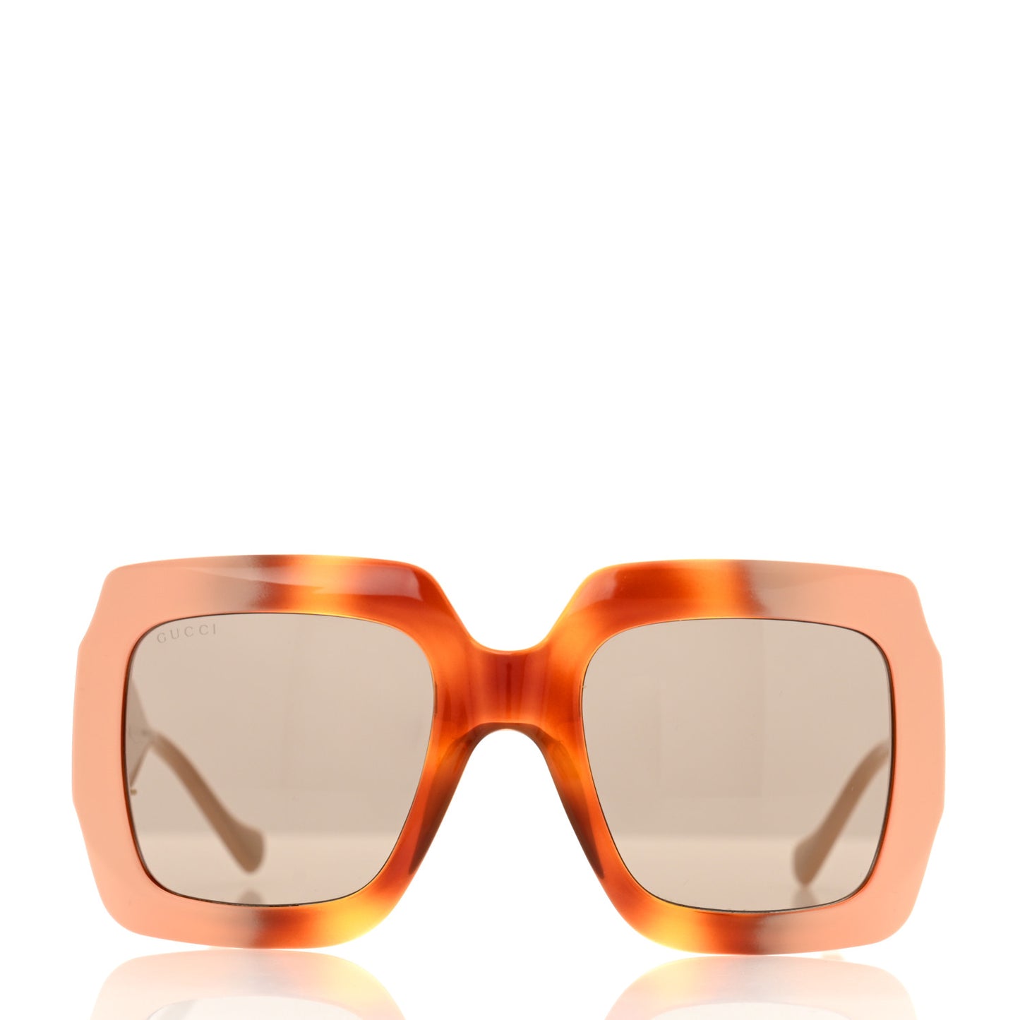 Acetate Square Frame Chain Sunglasses GG1022S Brown