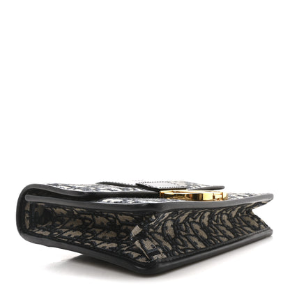 Christian Dior Oblique 30 Montaigne Flap Bag Blue 4 of 11