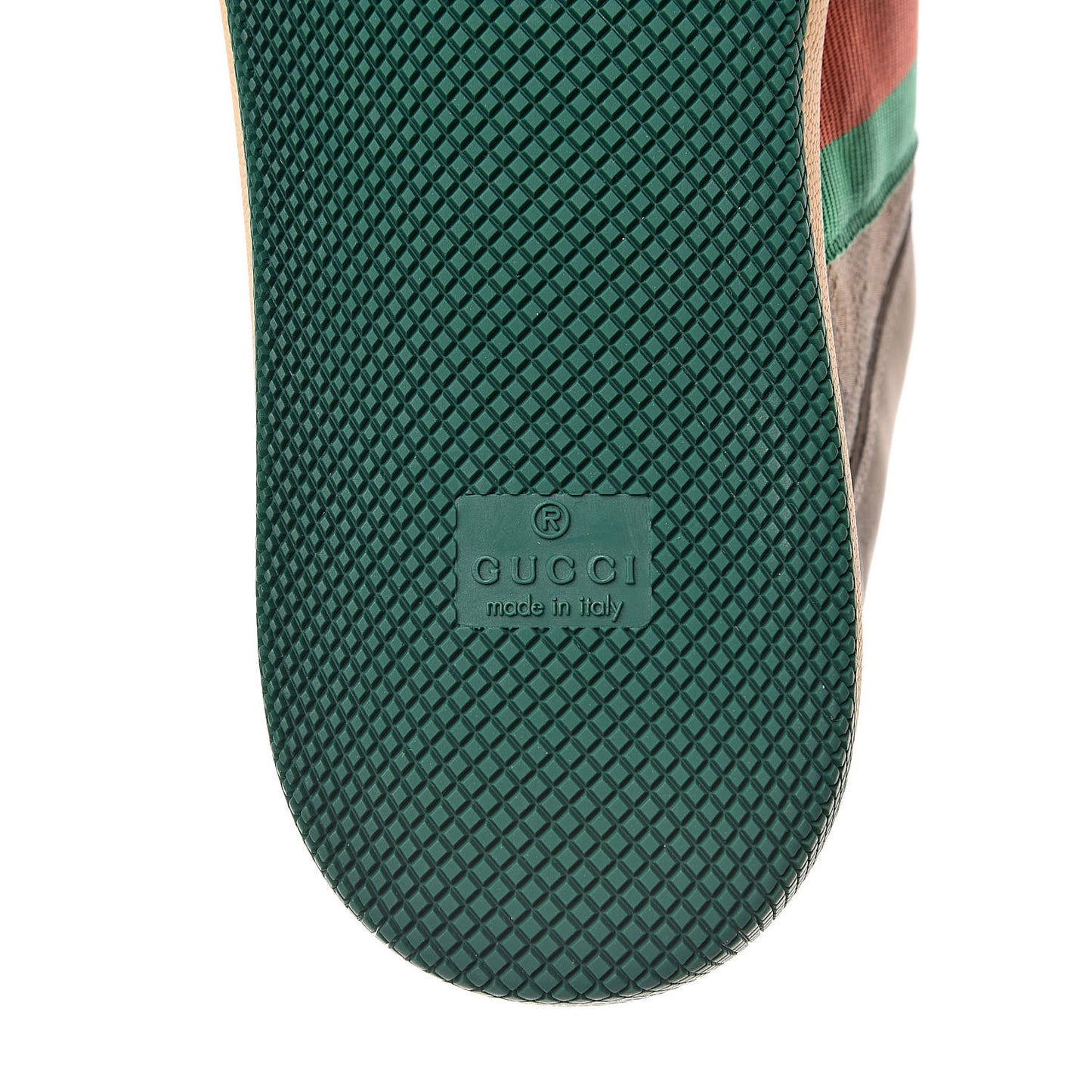 GG Monogram Nubuck Web Mens Screener Sneakers 7.5 New Sand Dusty Milk Vintage Green