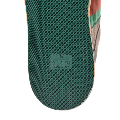 Gucci GG Monogram Nubuck Web Mens Screener Sneakers 7.5 New Sand Dusty Milk Vintage Green 8 of 10