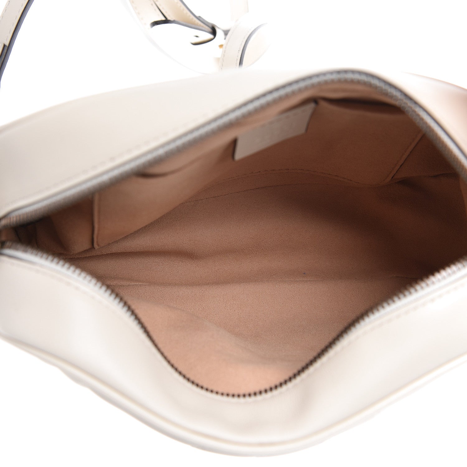 Gucci Calfskin Matelasse Small GG Marmont Chain Shoulder Bag White 5 of 10