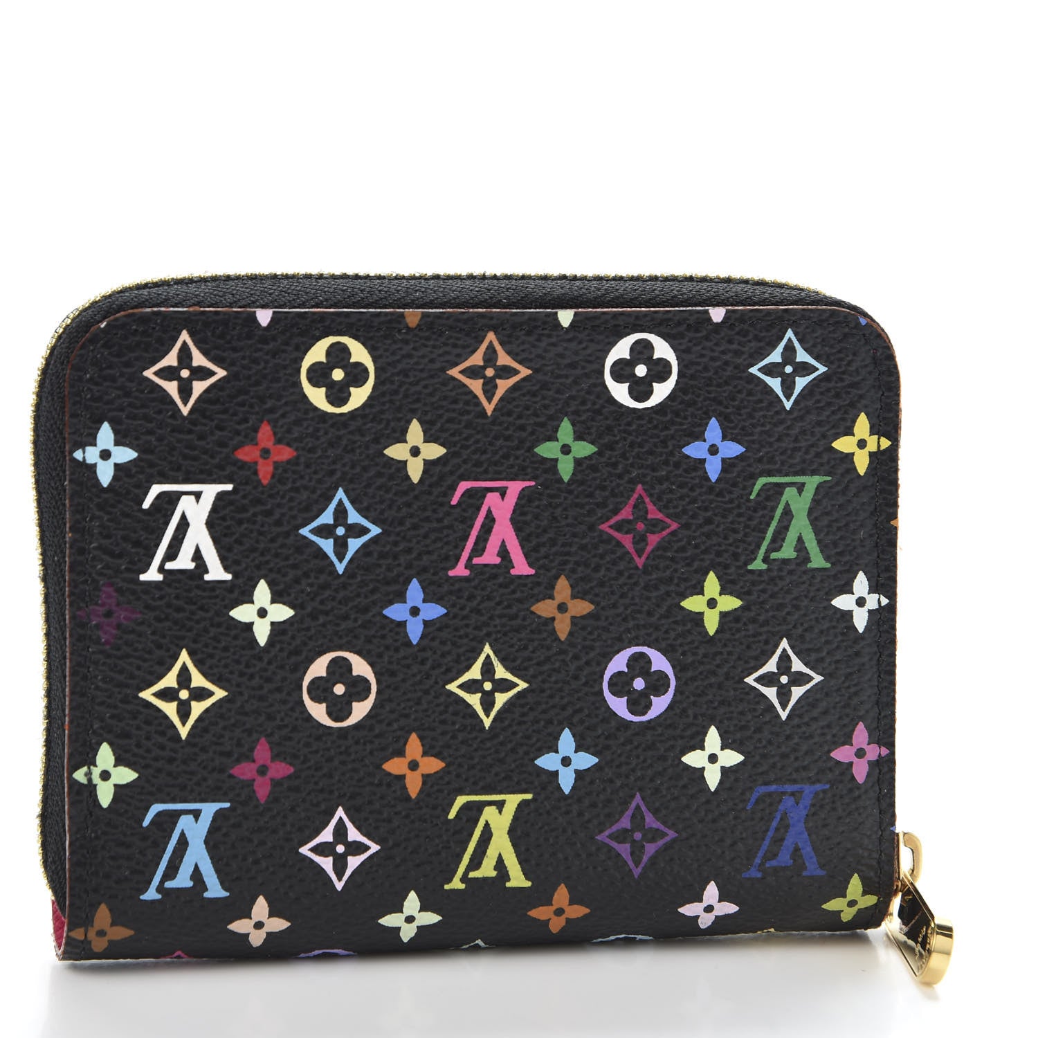 Louis Vuitton Monogram Multicolor Zippy Coin Purse Black Grenade 2 of 8