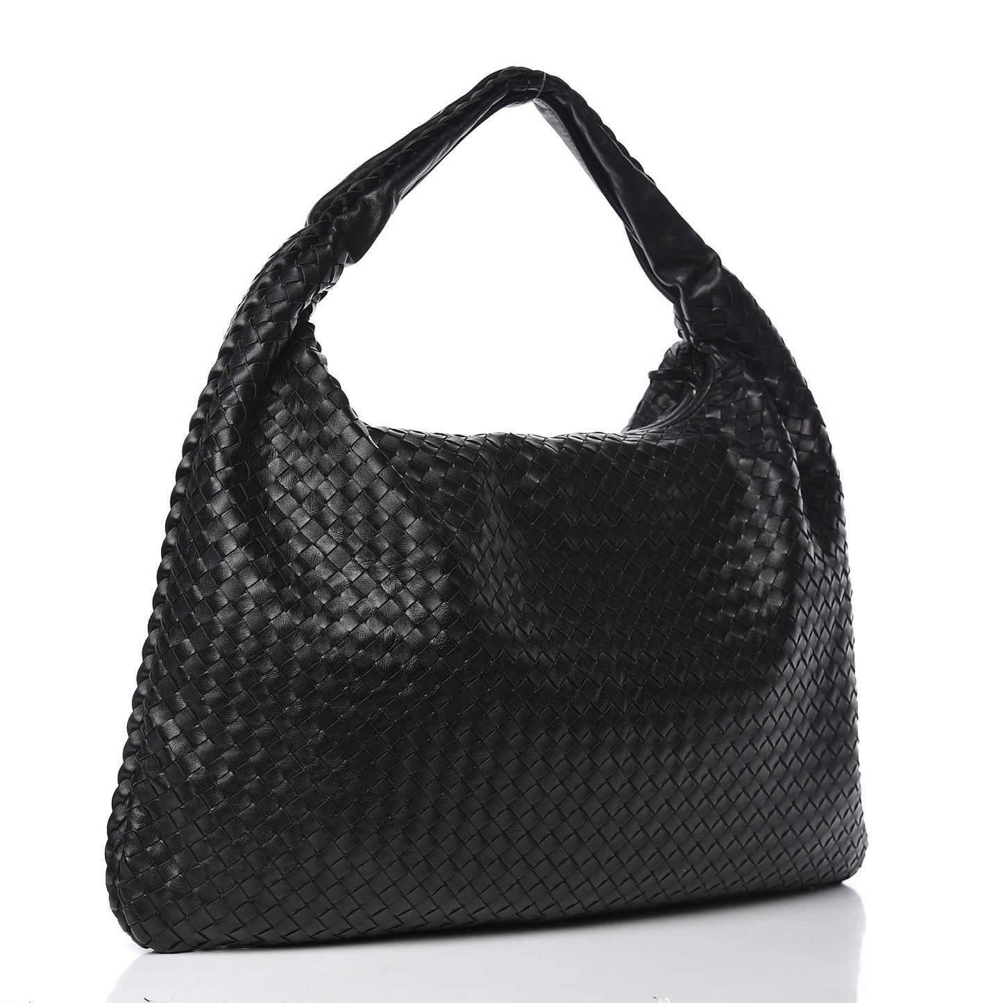 Nappa Intrecciato Maxi Veneta Hobo Black