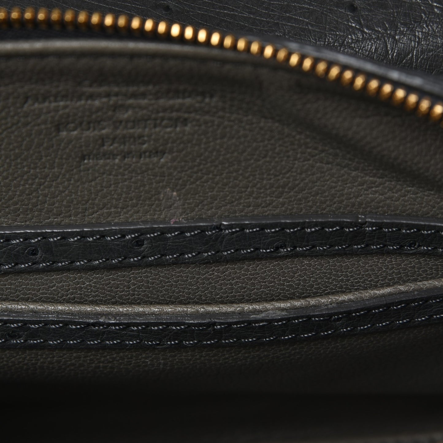 Monogram Ostrich Comedie Carrousel