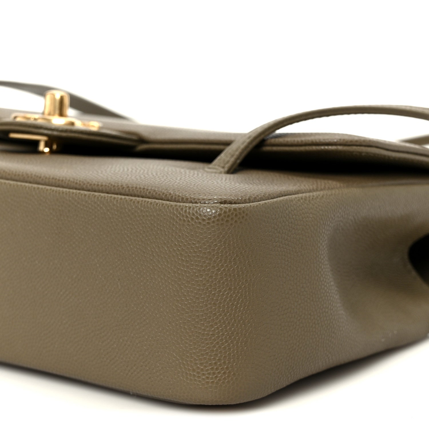 Chanel Shiny Caviar Preppy Coco Small Flap Dark Khaki 10 of 11