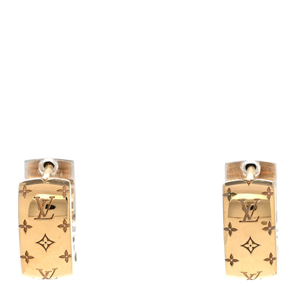 Louis Vuitton Nanogram Earrings Gold 1 of 4