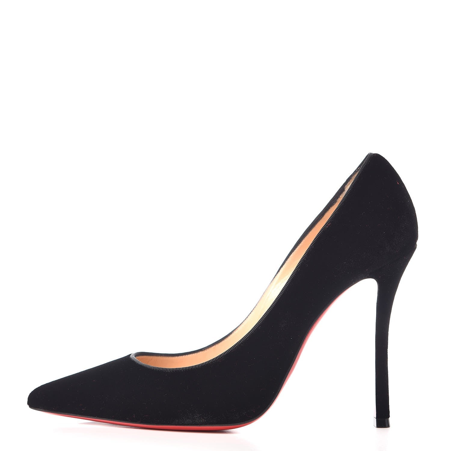 Christian Louboutin Velvet Decoltish 100 Pumps 39 Black 1 of 10