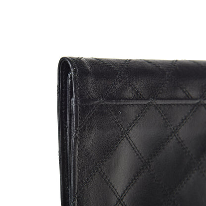 Chanel Lambskin Diamond Stitch Compact Pouch Black 12 of 13