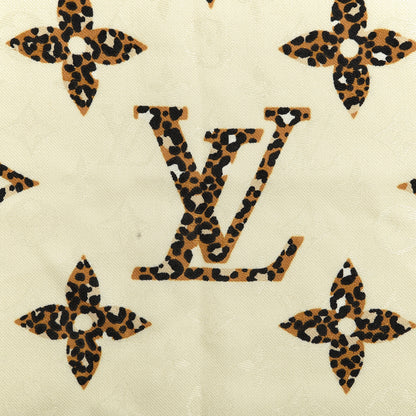 Louis Vuitton Wool Silk Monogram Giant Jungle Shawl Beige 6 of 6