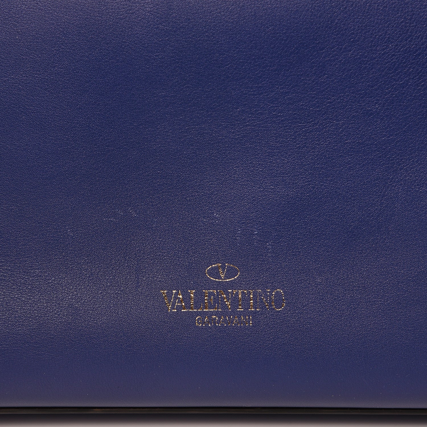 Valentino Garavani Calfskin Rockstud Frame Bag Blue 7 of 13