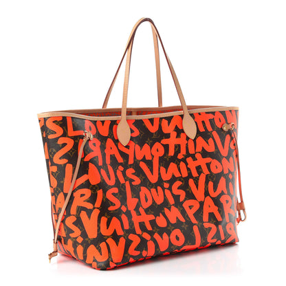 Louis Vuitton Monogram Graffiti Neverfull GM Orange 2 of 9