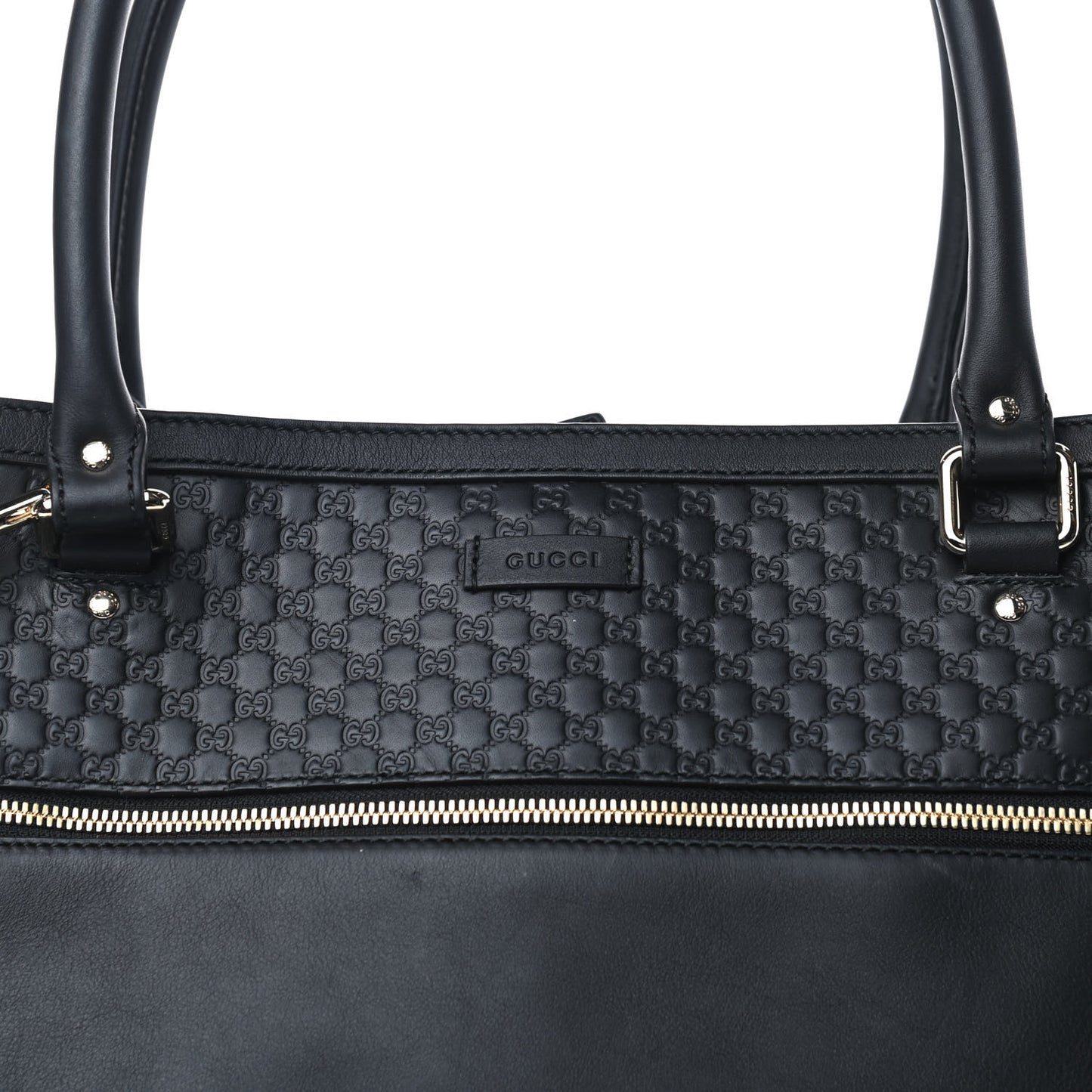 Soft Microguccissima Large Tote Black