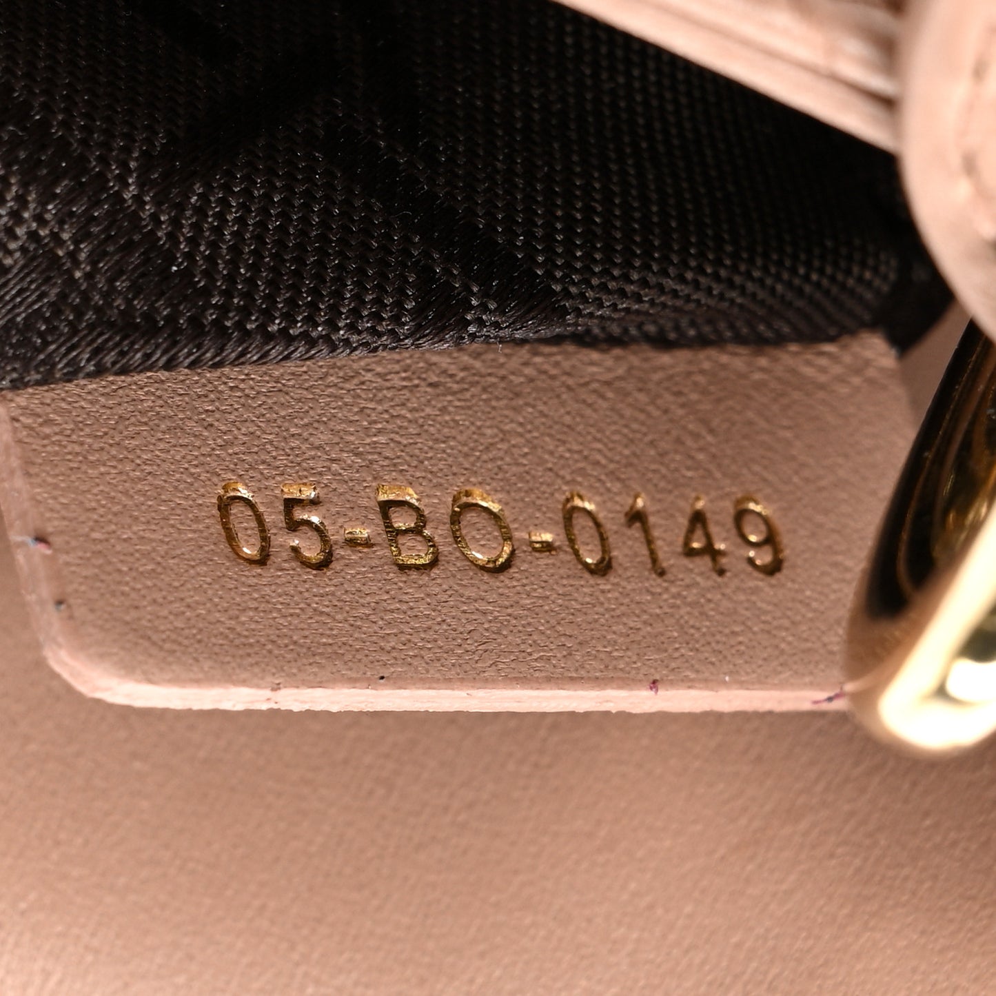 Lambskin Cannage Mini Lady Dior Fard