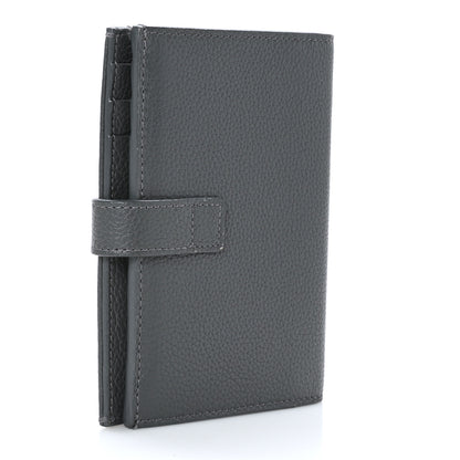 Saint Laurent Grained Calfskin Sac De Jour Compact Wallet Fog 3 of 8