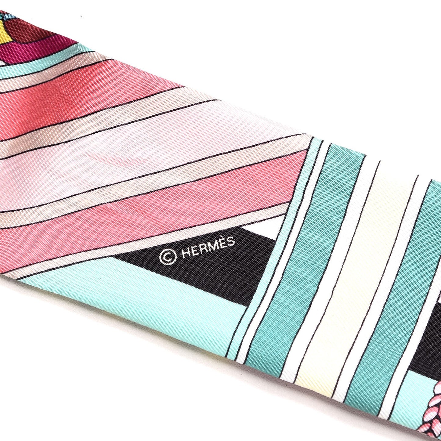 Silk Sangles En Zigzag Twilly