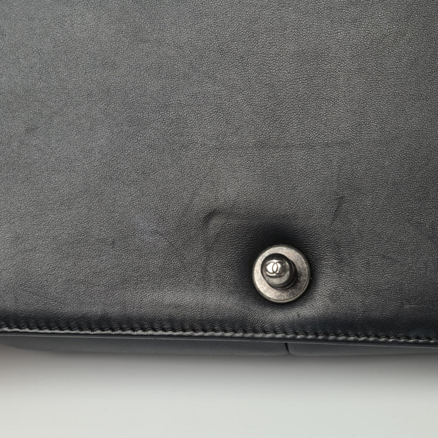 Lambskin Quilted New Medium Boy Flap Black