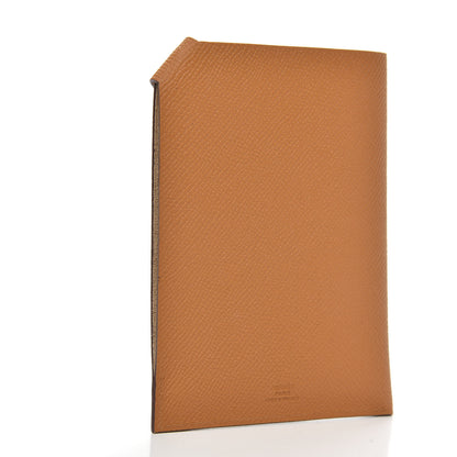 Hermes Epsom Tarmac PM Passport Holder Caramel 3 of 8