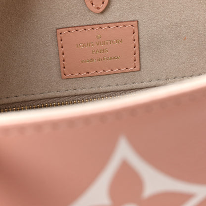 Louis Vuitton Empreinte Monogram Giant Onthego MM Rose Trianon Creme 6 of 9