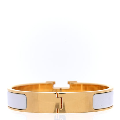 Hermes Enamel Narrow Clic Clac H Bracelet PM White 3 of 5