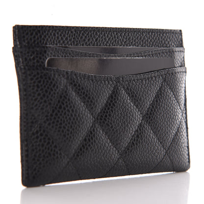 Chanel Caviar Quilted Card Holder Black 3 of 9