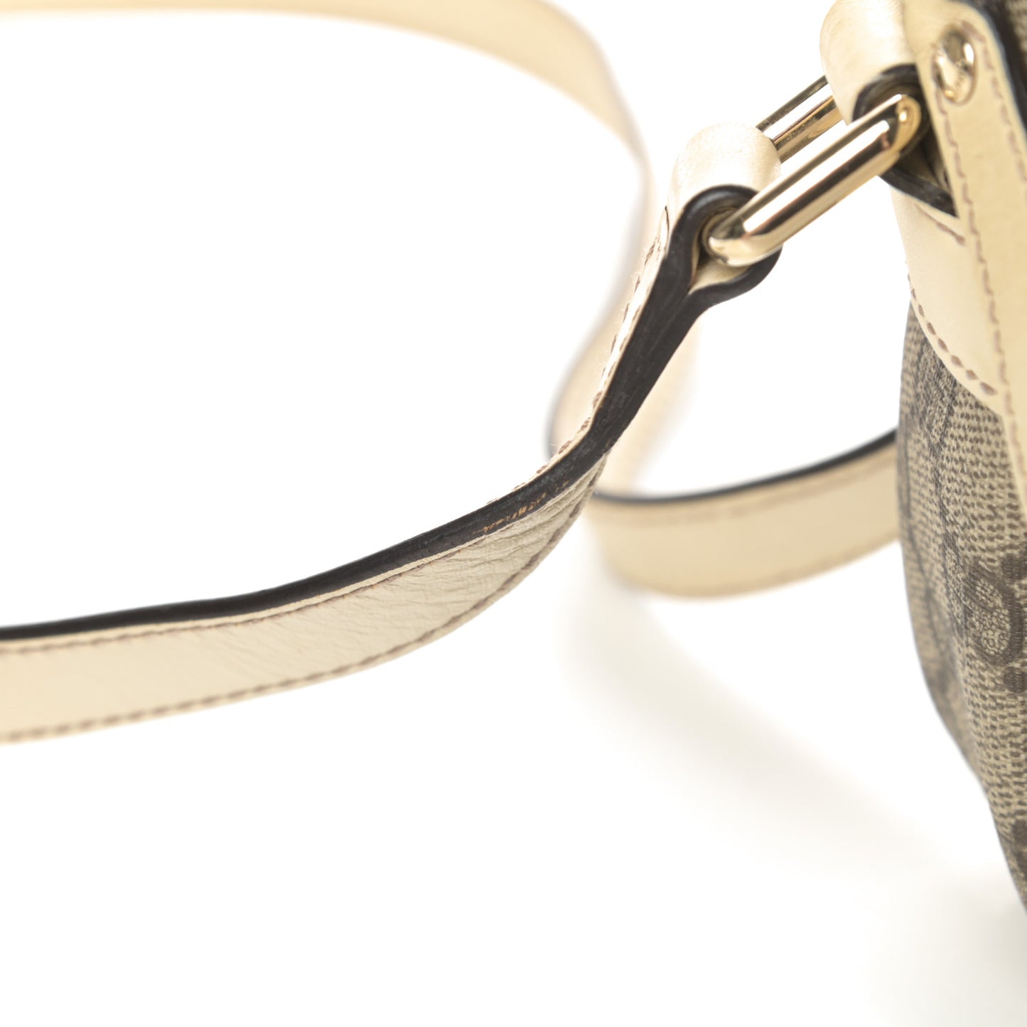 GG Plus Monogram Small Shoulder Bag Off White